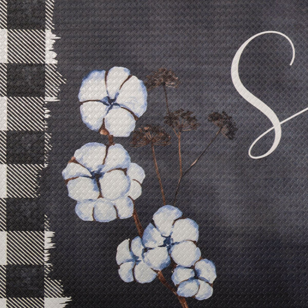 SoHome Cozy Living Home Sweet Home Floral Kitchen Mat